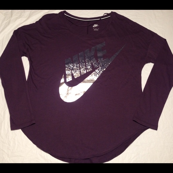 Nike tshirt long sleeves plum - Picture 3 of 3